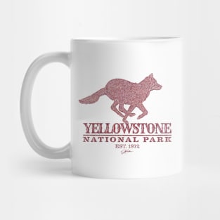 Yellowstone National Park, Running Wolf Mug